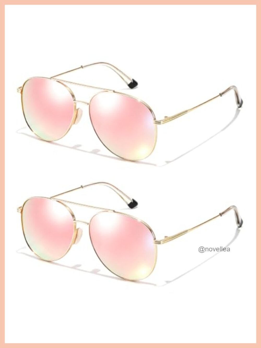 Polarized Aviator Sunglasses Metal Frame UV400 Protection